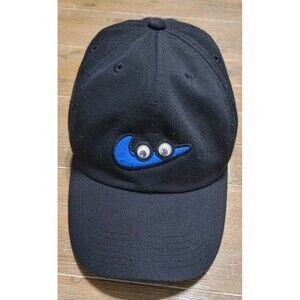 Nike Club Cap Us Swooshy Black Dad Hat HAVE A NIKE DAY Googly Eyes Adjust Youth